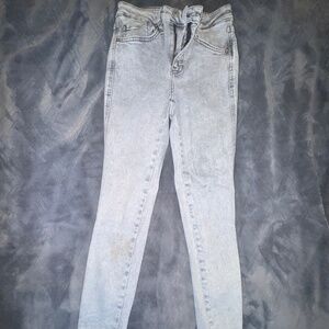 We The Free (Free People) High-Waisted Raw Hem Skinny Jeans – Size US 26 / UK 26